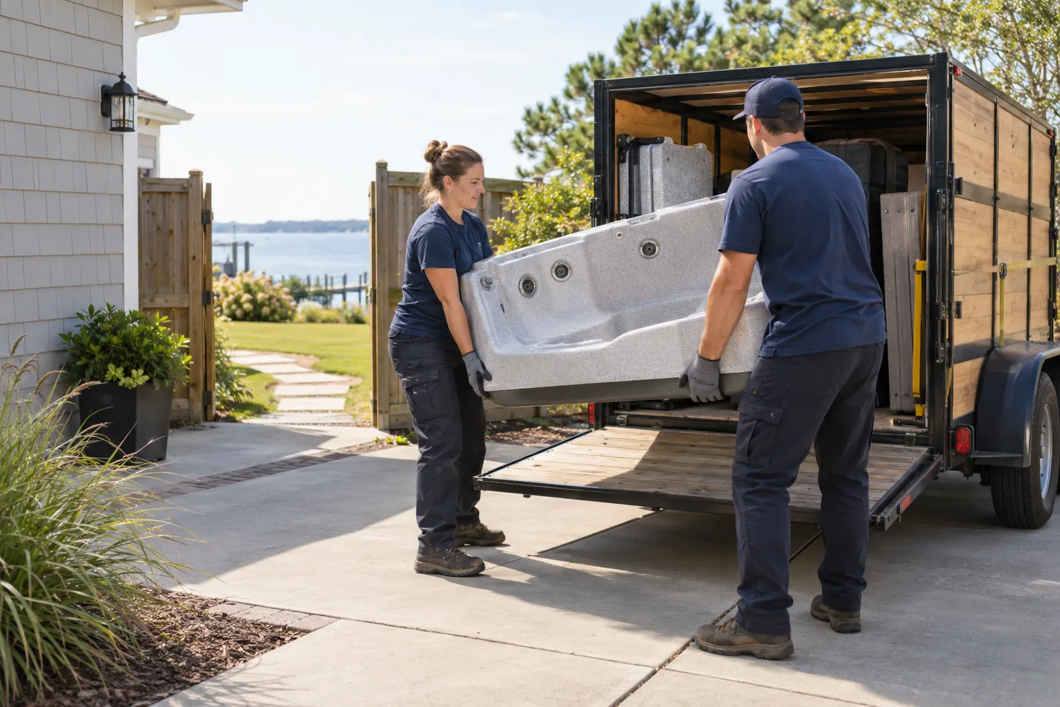 Jacuzzi Removal preparation
