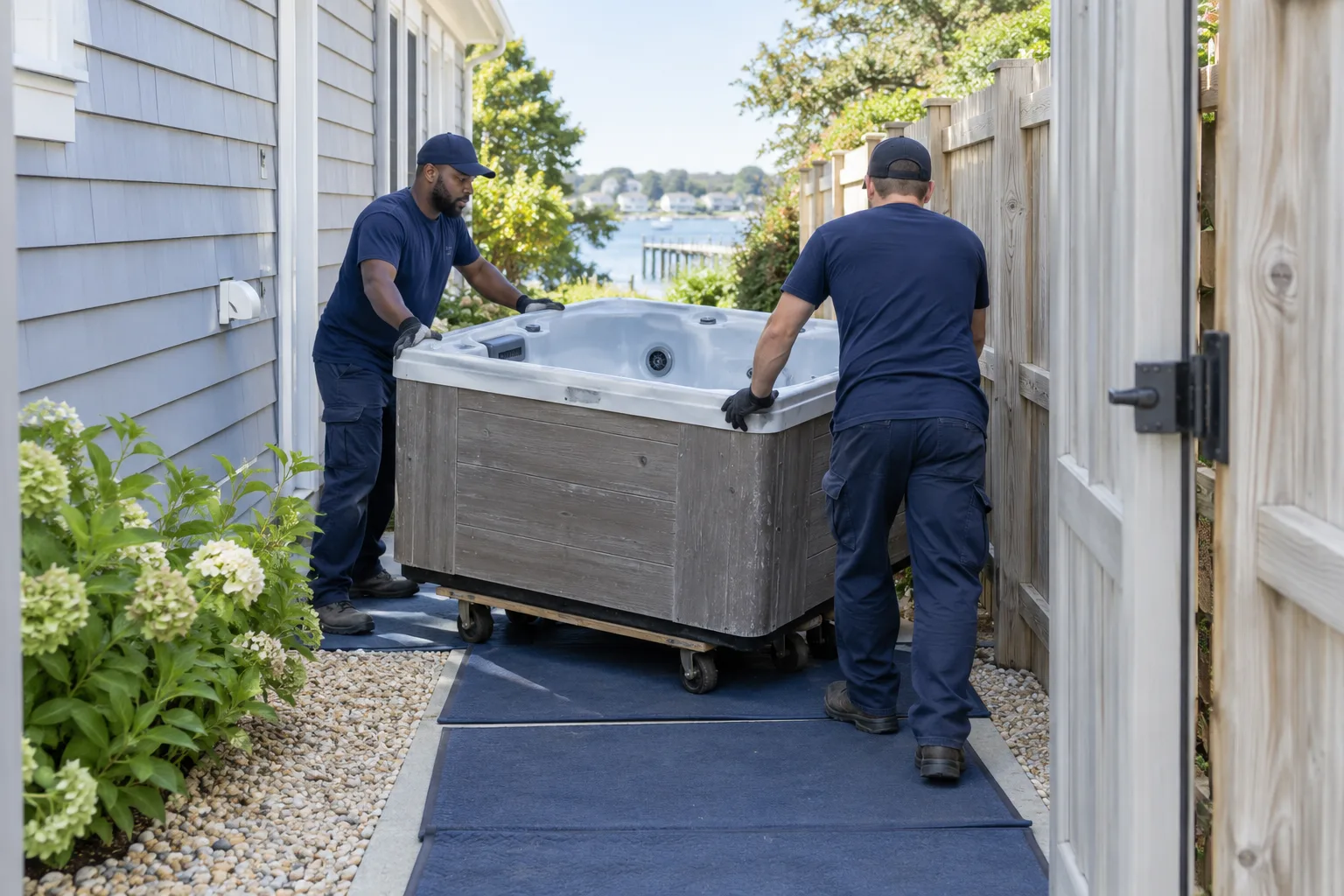 Spa Removal preparation